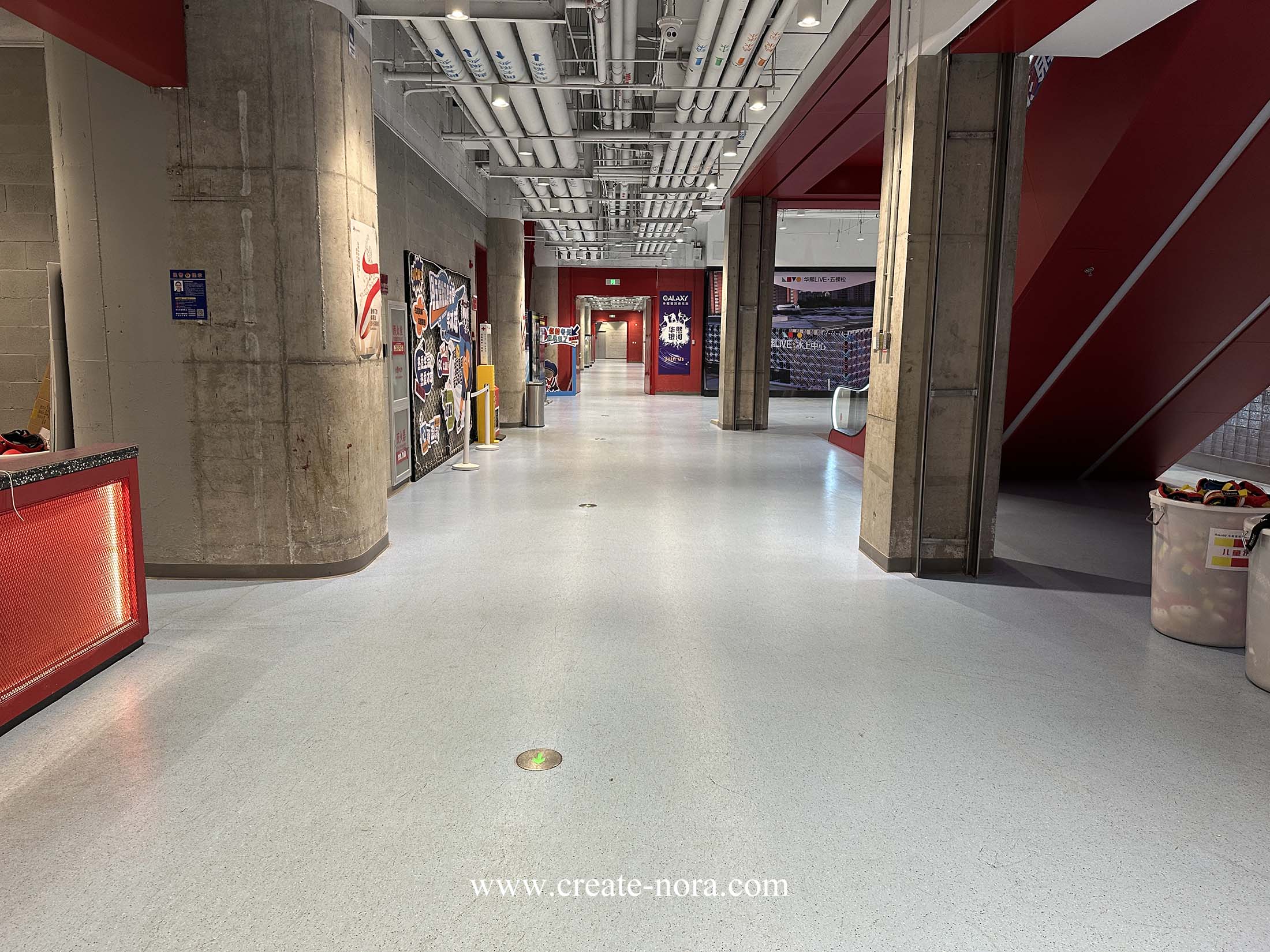 the photo of nora rubber flooring in Wukesong Ice Sports Center 11